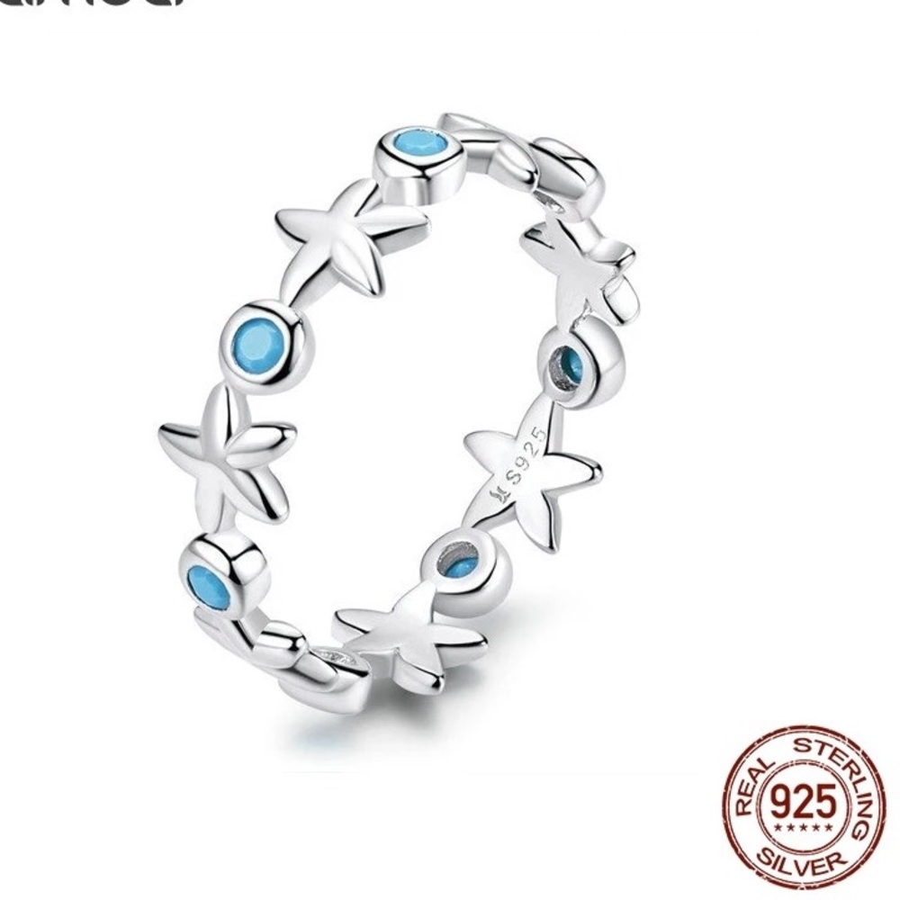 - A NEW Starfish Finger Rings Solid Sterling…